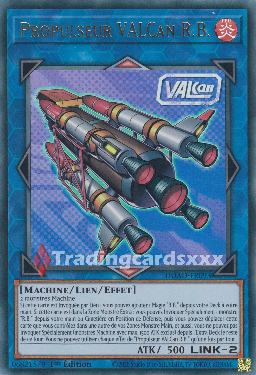 Yu-Gi-Oh! Évolution Duelliste Propulseur VALCan R.B. DUAD-FR093 carte