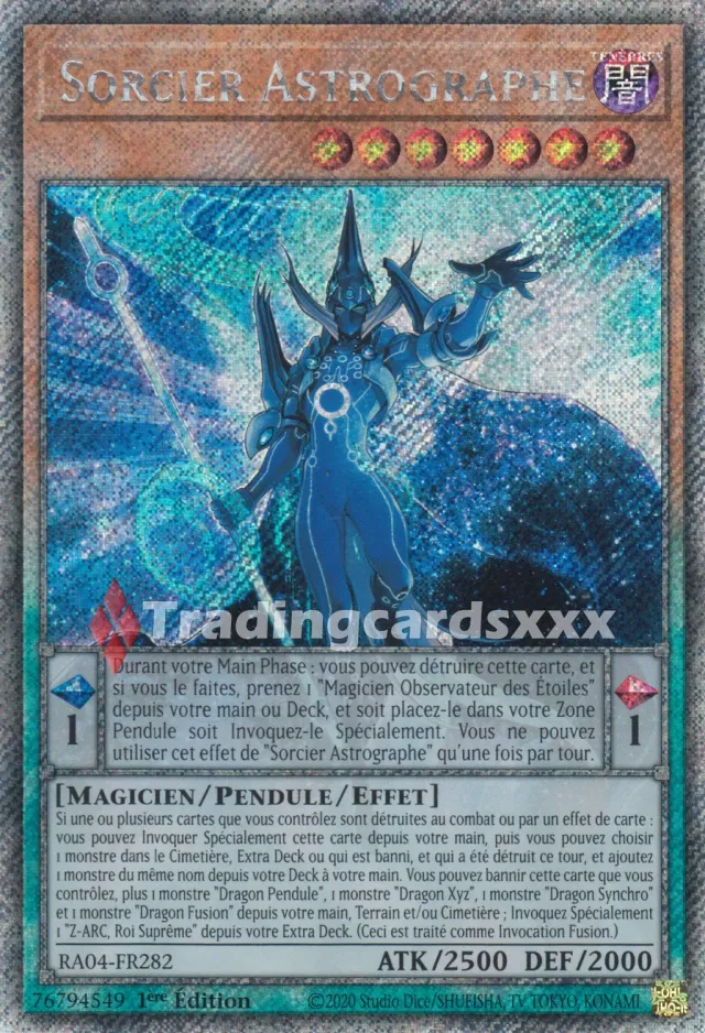 Yu-Gi-Oh! Sorcier Astrographe RA04-FR282 carte 1ère édition