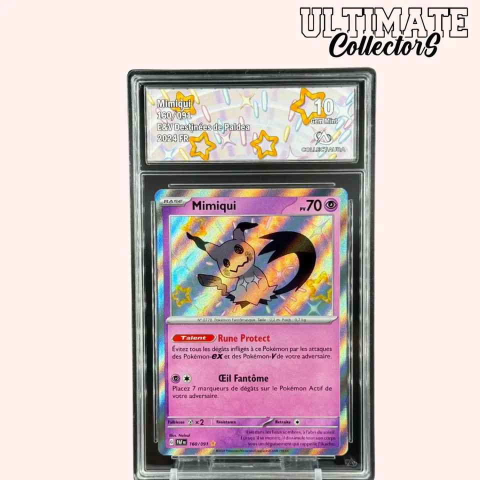 Pokémon Destinées de Paldea Mimiqui 160/091 Carte Chromatique